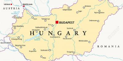 Budapest eneo ramani ya dunia
