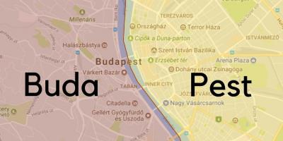 Budapest vitongoji ramani